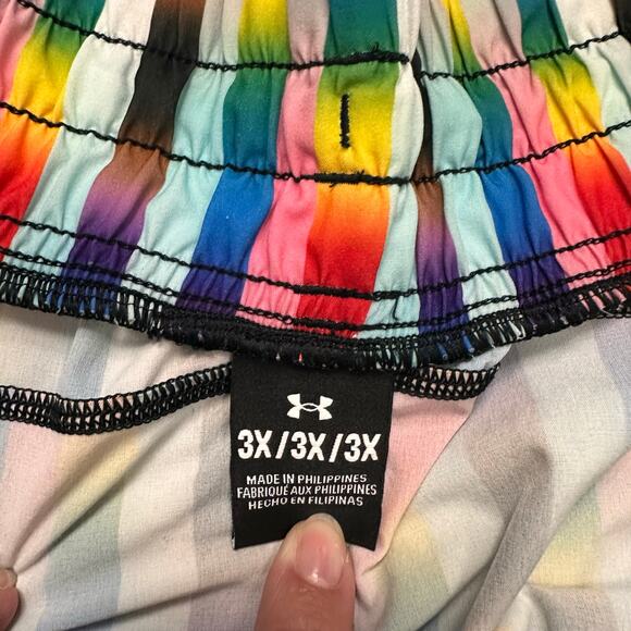 Under Armour Flex Woven Athletic 5 inch Pride Shorts Rainbow Size 3X - Picture 2 of 12
